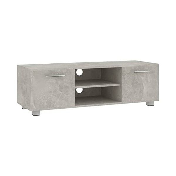 vidaXL Meuble TV Centre de Divertissement Armoire Basse Console TV Meuble Média Salon Salle de Séjour Chêne Marron 110x40x35 