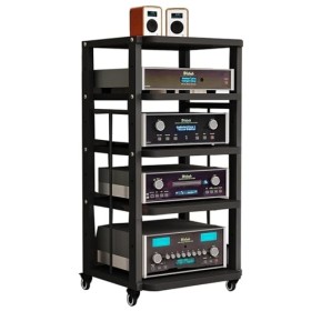 YCOVSFP Support Audio Amovible À 5 Niveaux, Support Dangle, Tour De Support Audio Stéréo, Parfait For Lecteur DVD For La Mai