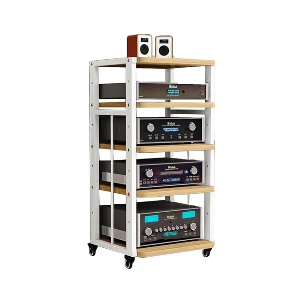 YCOVSFP Support Audio Amovible À 5 Niveaux, Support Dangle, Tour De Support Audio Stéréo, Parfait For Lecteur DVD For La Mai