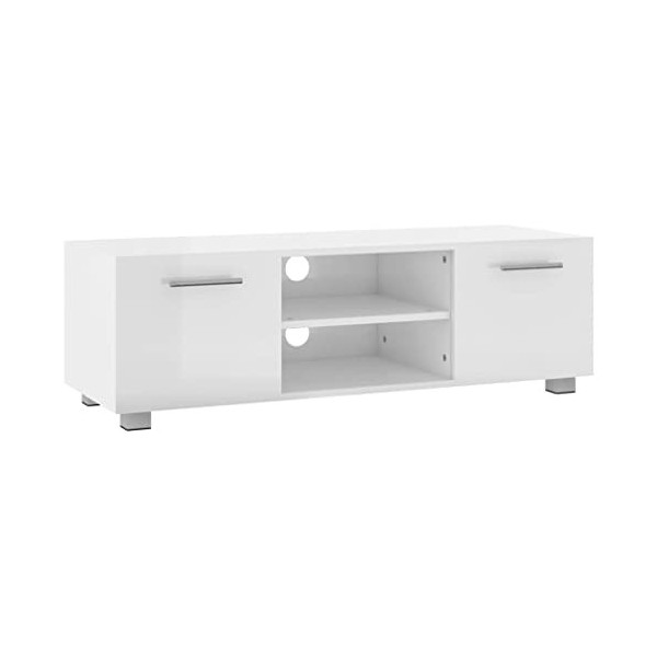vidaXL Meuble TV Centre de Divertissement Armoire Basse Console TV Meuble Média Salon Salle de Séjour Chêne Marron 110x40x35 