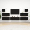 Meuble TV, Meuble TV Suspendu, Meuble TV Blanc, Meuble TV Industriel, Meubles de Salon, Salon, Chambre, Cadre en Acier, vidaX