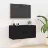 VEEKI Meuble TV, Meuble TV Suspendu, Meuble, Meuble TV avec Rangement，Meuble Industriel, Convient pour Salon ou Chambre, Mura
