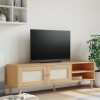Meuble TV SENJA aspect rotin Marron 158 x 40 x 49 cm