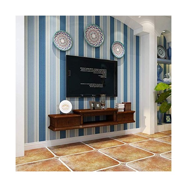 ESGT Console Multimédia Murale pour Lecteur DVD Blu-Ray, Support De Télévision, Boîtier De Télévision par Satellite, Décodeur