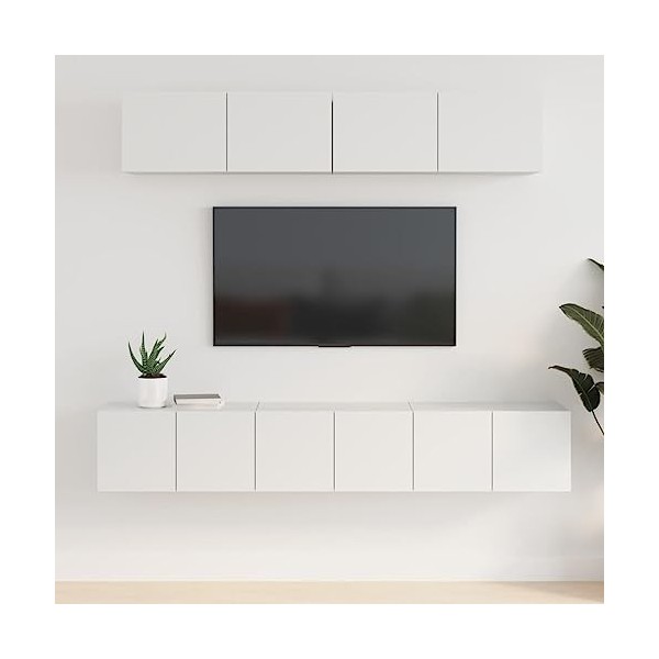 Home Hardware Businese Meuble TV 5 pièces en bois Blanc