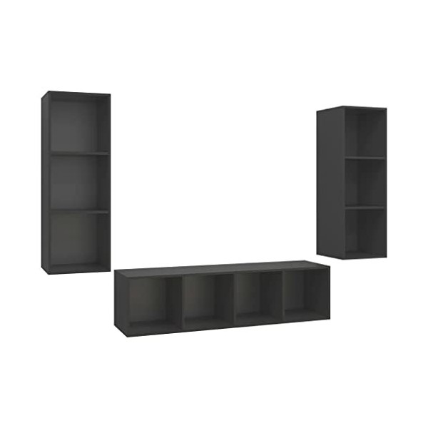 Home Hardware Businese Meuble TV 3 pièces Gris