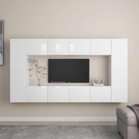 VEEKI Meuble TV, Meuble TV Suspendu, Meuble, Meuble TV avec Rangement，Meuble Industriel, Convient pour Salon ou Chambre, Ense