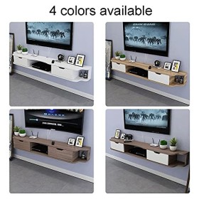 Meuble TV Meuble TV Unités Murales pour Salon Console TV Meuble TV Meuble Mural 3 Compartiments pour Salon Chambre Bureau Sal