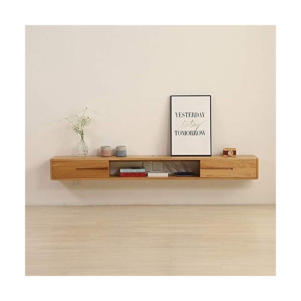 Étagère Flottante Console TV Murale Console multimédia Étagère TV Flottante Meuble TV Console de Jeu Suspendue Meuble TV Huch