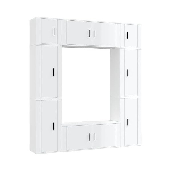 VEEKI Meuble TV, Meuble TV Suspendu, Meuble TV Industriel, Meuble TV Bois, Meuble Chambre, Convient pour Salon ou Chambre, En