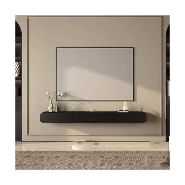 Meuble TV Flottant Étagère Mural - Meuble TV Suspendu - Console Multimédia Murale 120/160 Cm, Support TV Mural Flottant, Meub