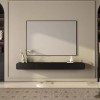 Meuble TV Flottant Étagère Mural - Meuble TV Suspendu - Console Multimédia Murale 120/160 Cm, Support TV Mural Flottant, Meub