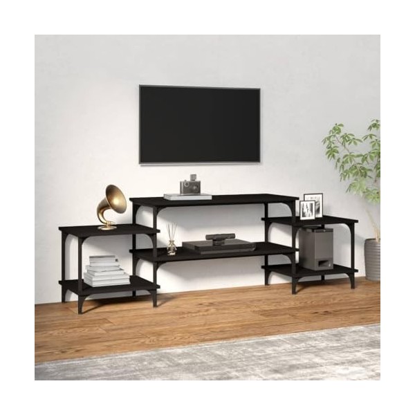 VEEKI Meuble TV, Meuble TV Suspendu, Meuble TV Industriel, Meuble TV Bois, Meuble Chambre, Convient pour Salon ou Chambre, No