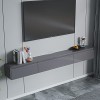 Meuble TV mural 47,2/59 pouces Meuble TV flottant mural avec 2 tiroirs, console murale pour meuble TV, meuble TV mural pour c