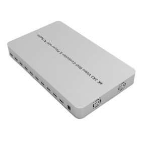 Contrôleur et Lecteur de Mur Vidéo, Masquage de Bord de Contrôleur de Mur Vidéo 3x3 pour TV LCD Prise UE 