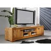 Meuble TV - Bois Massif de Palissandre huilé - Nature Brown 856