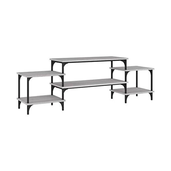 VEEKI Meuble TV, Meuble TV Suspendu, Meuble TV Industriel, Meuble TV Bois, Meuble Chambre, Convient pour Salon ou Chambre, So