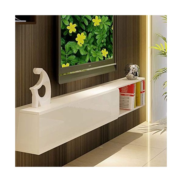 Étagère Etagère Murale Support Mural for téléviseur Console Audio/vidéo Flottante Étagère for téléviseur Support for télévise