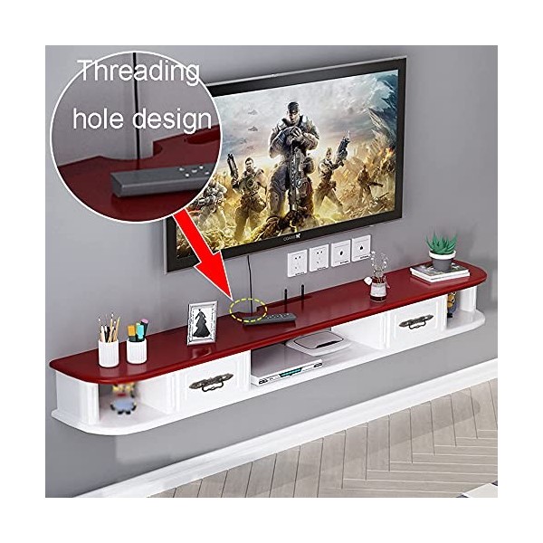 StrOux Meuble TV Flottant Meuble Meuble TV Meuble TV Unités murales pour Salon Console TV Meuble TV Meuble Mural Unité de Div