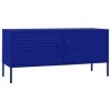 SHAPLE Meuble TV bleu marine 105 x 35 x 50 cm en acier