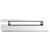 Miliboo Meuble TV Design Blanc laqué Brillant L200 cm LIVO