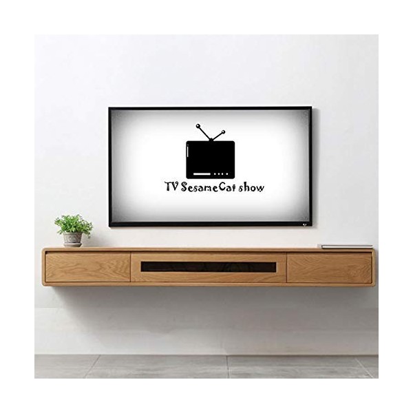 Étagère TV Flottante Meuble TV Mural Console multimédia TV, Meuble TV Suspendu, étagère de Rangement pour Bureau à Domicile, 