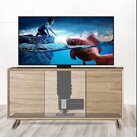 RAJYQODIS Support TV Motorisé, Ascenseur TV Motorisé pour Écrans De 14 À 32 Pouces, Réglable en Hauteur, avec Télécommande RF