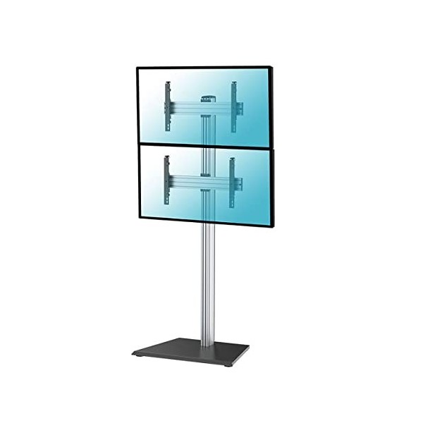 KIMEX - Support TV - pour 2 écrans 40-65 - sur Pied - Hauteur 240cm - 031-1201K1