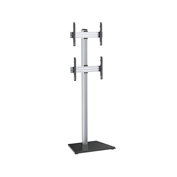 KIMEX - Support TV - pour 2 écrans 40-65 - sur Pied - Hauteur 240cm - 031-1201K1