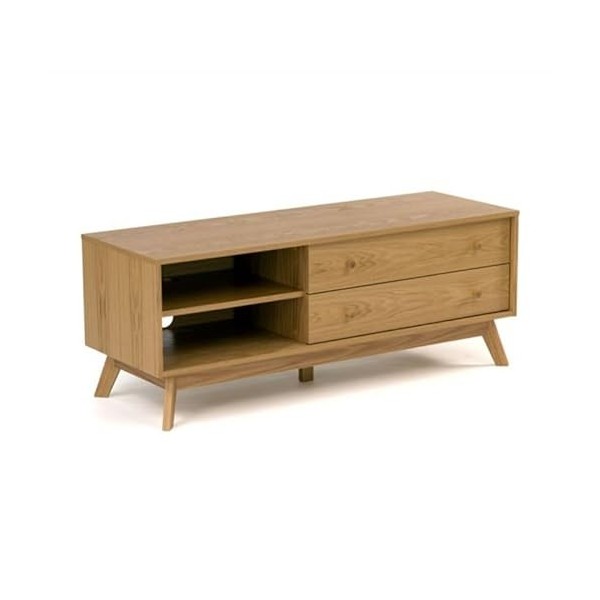 Paris Prix - Meuble TV Design kensal 130cm Chêne