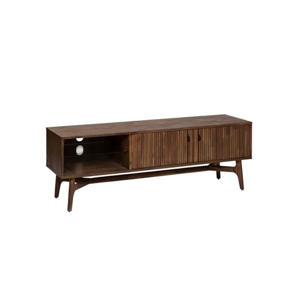 Made In Meubles Meuble TV en Bois dacacia Elie - Meuble TV 45 x 160 x 57 cm