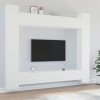 VEEKI Meuble TV, Meuble TV Suspendu, Meuble TV Industriel, Meuble TV Bois, Meuble Chambre, Convient pour Salon ou Chambre, En