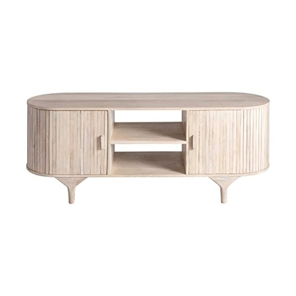 Made In Meubles Meuble TV en Bois de manguier Macha - Meuble TV 45 x 150 x 55 cm
