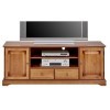 Beaux Meubles Pas Chers 67392 Meuble Grand Ecran TV Merisier 159 cm, Bois, Marron, 159