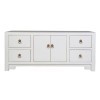 Fine Asianliving Meuble TV Chinois Blanc Neige - Orientique Collection L106xP45xH46cm Armoire Chinoise Meubles Chinois Mobili
