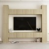 VEEKI Meuble TV, Meuble TV Suspendu, Meuble, Meuble TV avec Rangement，Meuble Industriel, Convient pour Salon ou Chambre, Ense