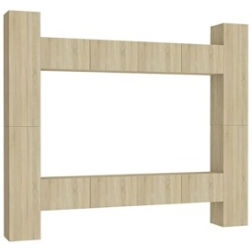 VEEKI Meuble TV, Meuble TV Suspendu, Meuble, Meuble TV avec Rangement，Meuble Industriel, Convient pour Salon ou Chambre, Ense