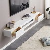 Meuble TV mural Console multimédia murale avec 2 tiroirs, meuble TV flottant, étagère TV flottante, meuble TV mural étagère d