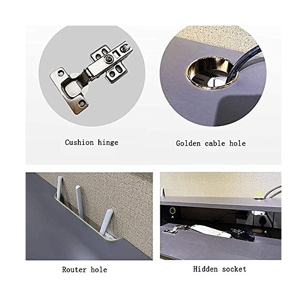 Meuble TV Meuble TV Flottant Meuble TV Armoire Murale, Unité de Divertissement Flottant en Bois Unité de Divertissement Mural