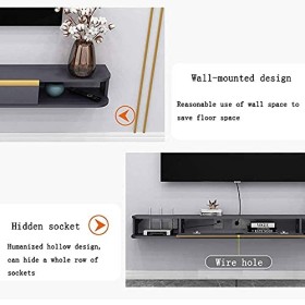 Meuble TV Meuble TV Flottant Meuble TV Armoire Murale, Unité de Divertissement Flottant en Bois Unité de Divertissement Mural