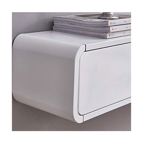 Meuble TV Meuble TV Flottant Étagère Murale Étagère Flottante Meuble TV Mural Décodeur Routeur CD DVD Étagère de Rangement Me