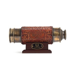 V.Empire Télescope de marin fabriqué à la main avec support, télescope de pirate nautique en laiton vintage fonctionnel