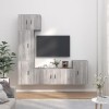 Home Hardware Businese Meuble TV 5 pièces en bois Sonoma Gris