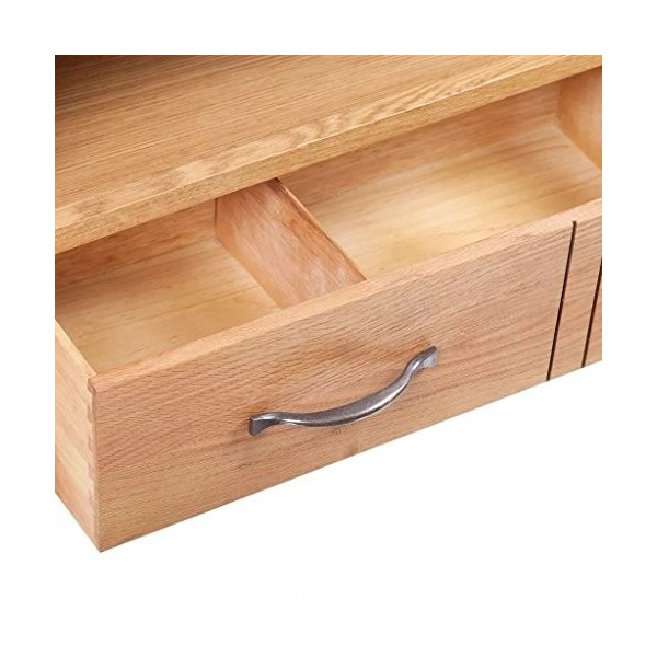 GoodWork4UEu Meuble TV en chêne à tiroir 88 x 42 x 46 cm Meubles Meubles Audio/vidéo et pour Home cinéma