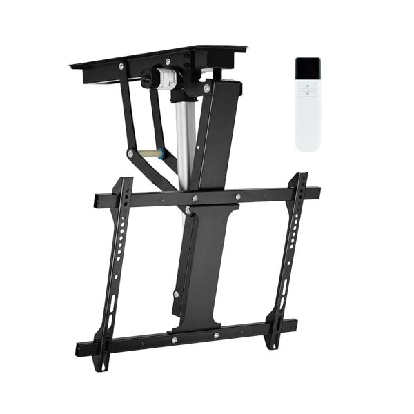 TOPSKY Support TV électrique réglable avec télécommande, support motorisé à toit incliné pour téléviseurs à écran plat et inc