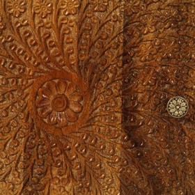 Xingshuoonline Meuble TV en bois dacacia massif avec portes sculptées 140 x 30 x 40 cm Table dappoint pour TV