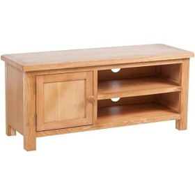 Meuble TV Salon Meuble TV Console Multimédia Meuble TV avec Rangement Bois de Chêne Massif 40,6" x14,2 x18,1 Convient pour Ch
