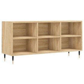 LAPOOH Meuble TV chêne Sonoma 103,5x30x50 cm Bois dingénierie,Meuble Haut Salon,Meuble dangle TV,Meuble TV Étagère