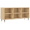 LAPOOH Meuble TV chêne Sonoma 103,5x30x50 cm Bois dingénierie,Meuble Haut Salon,Meuble dangle TV,Meuble TV Étagère