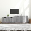 Meuble TV, Meuble TV Moderne avec Porte et Compartiments, Meuble de Divertissement TV pour Salon, Chambre à Coucher, Meuble T